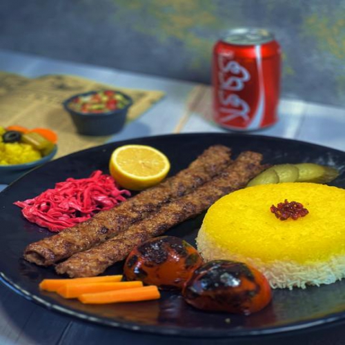  عکس چلو کباب کوبيده (ايراني)