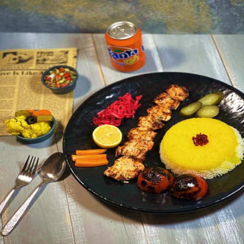  عکس چلو جوجه ماستي (ران)