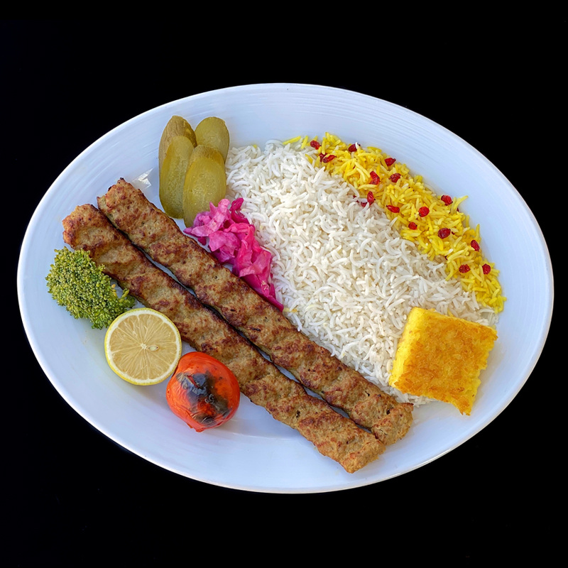  عکس چلو کباب کوبيده